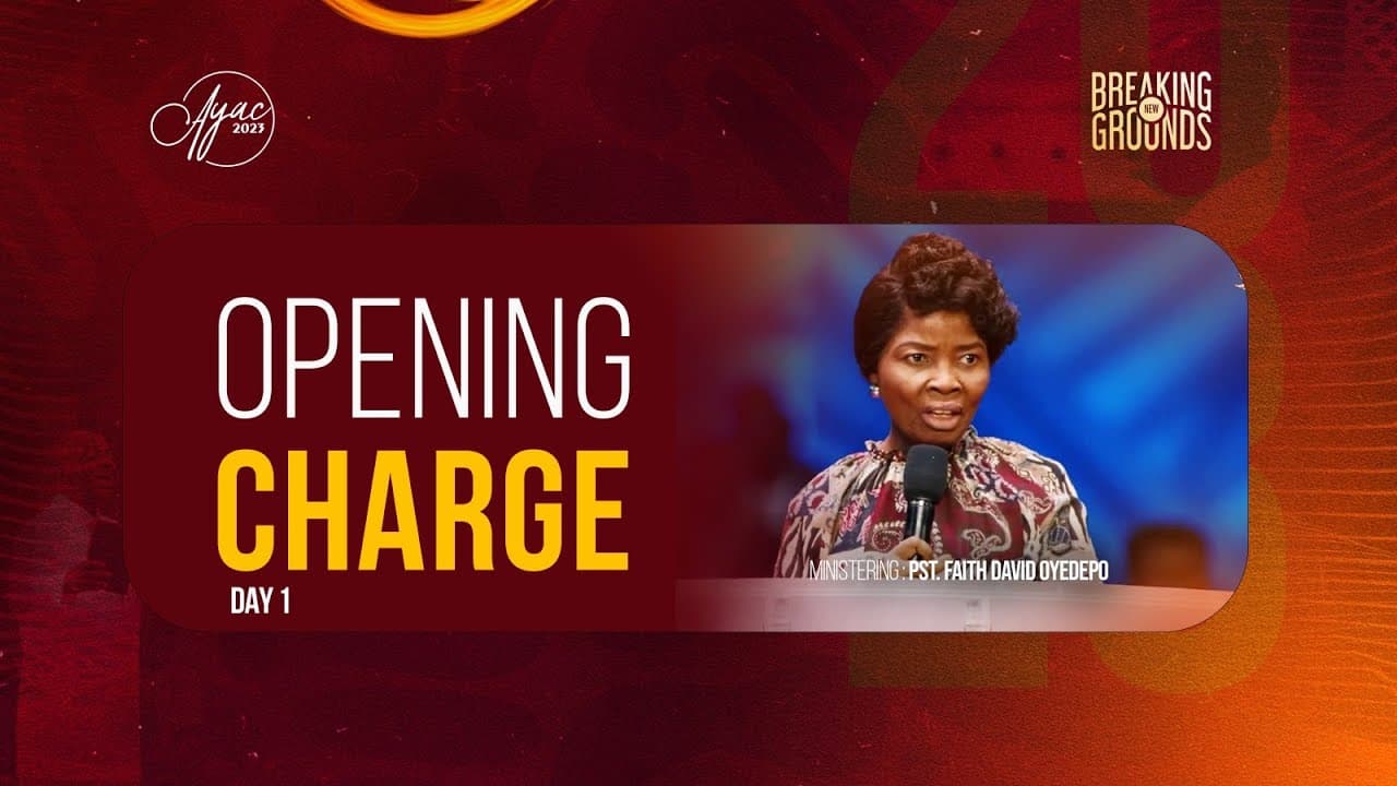 AYAC 2023: DAY 1: OPENING WORD CHARGE BY PASTOR FAITH OYEDEPO ||LFCWWYOUTH